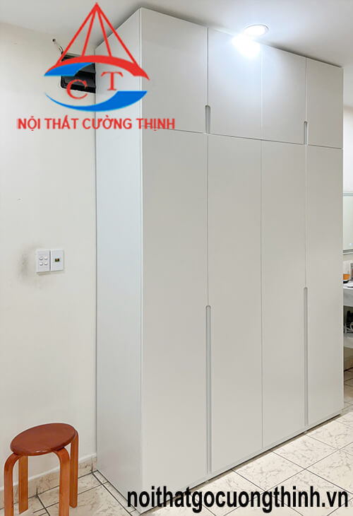 Tủ quần áo kịch trần 4 cánh màu thanh lịch sang trọng