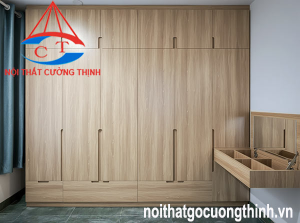 Tủ quần áo đẹp hiện đại thiết kế đóng theo yêu cầu