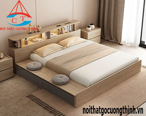 Giường ngủ thông minh hiện đại kiểu Nhật