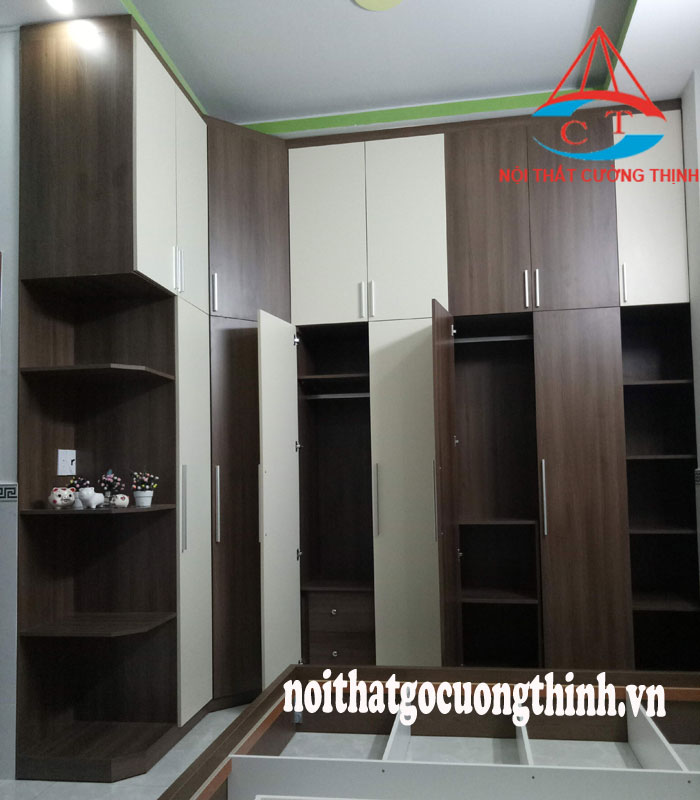 Tủ quần áo góc chữ L đa năng