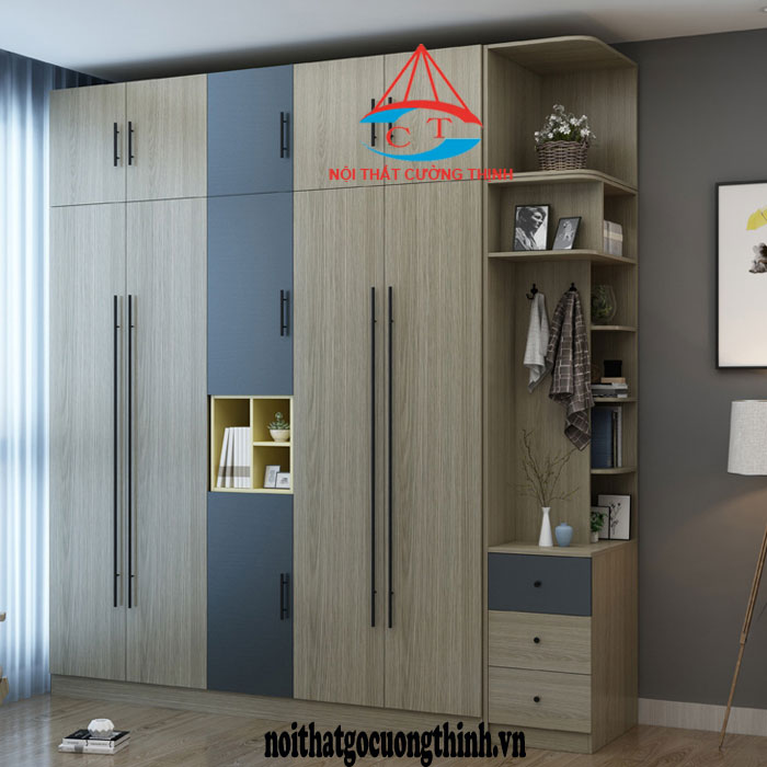 Tủ quần áo đẹp bằng gỗ công nghiệp