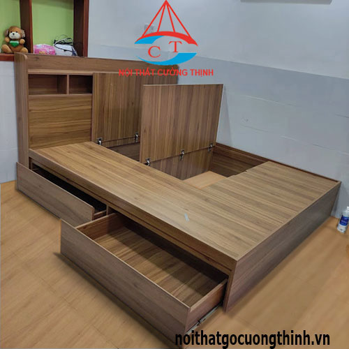Mẫu giường hộp thông minh có ngăn kéo đẹp
