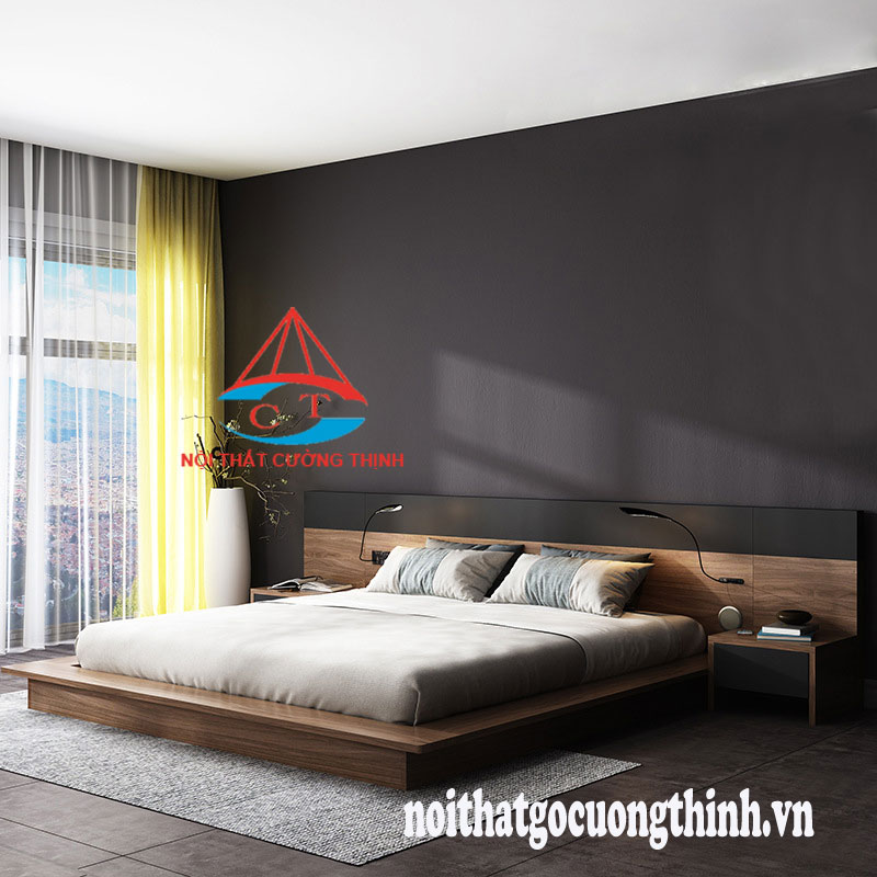 Mẫu giường ngủ kiểu Nhật đẹp hiện đại