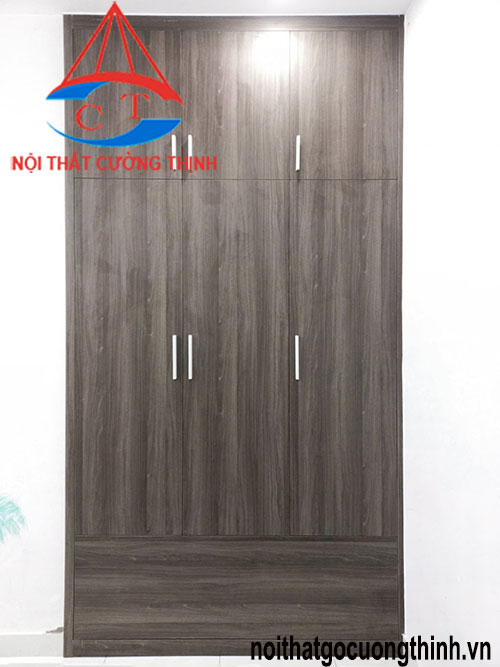Tủ quần áo âm tường gỗ công nghiệp kiểu đơn giản sang trọng cho mọi không gian