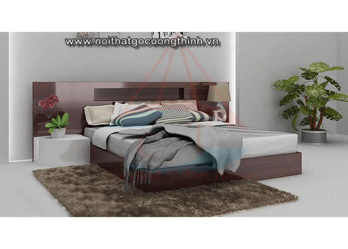 Mẫu giường ngủ gỗ công nghiệp đẹp