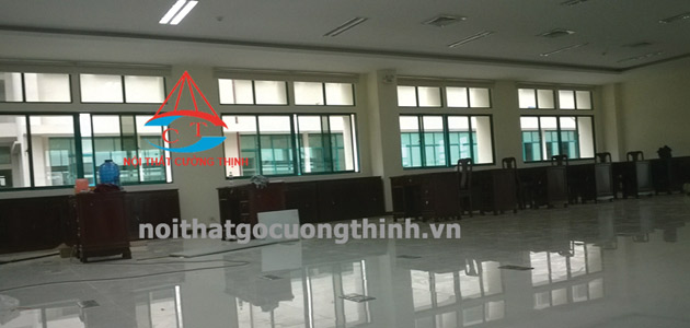 Hệ thống bàn làm việc gỗ Xoan đào