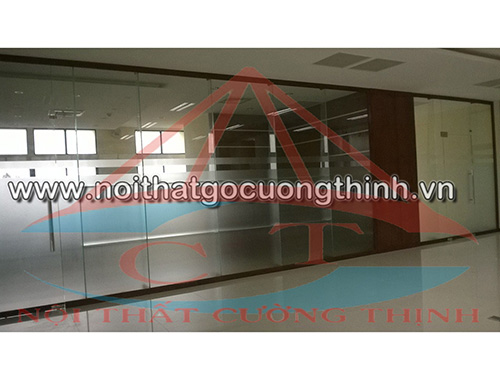 Ốp vách văn phòng gỗ đẹp
