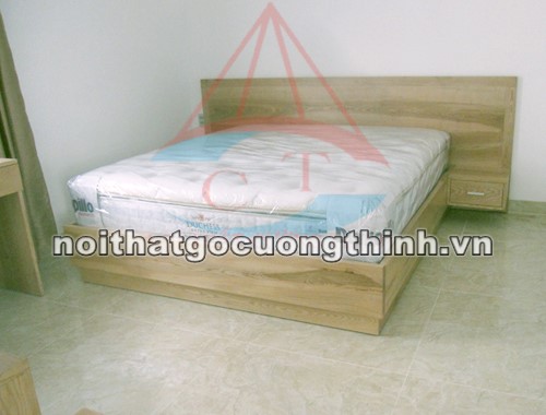 Giường ngủ đẹp gỗ Sồi 1m6 đóng tại xưởng mộc Tp Hồ Chí Minh