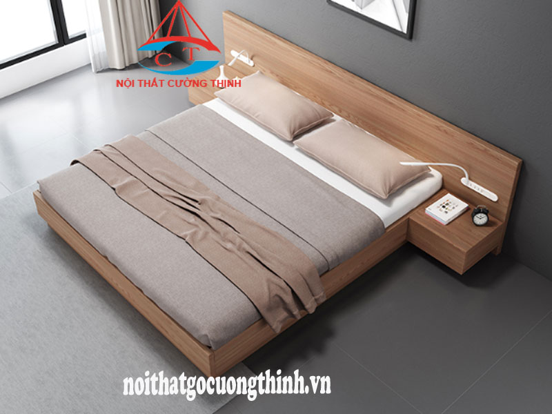 Giường ngủ gỗ công nghiệp hiện đại 1m8 cho gia đình