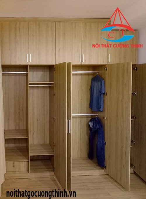 Tủ đựng quần áo gỗ công nghiệp Melamine 2m93 tại Quận Thủ Đức