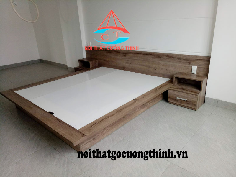 Giường ngủ gỗ kiểu Nhật đẹp hiện đại cao cấp 