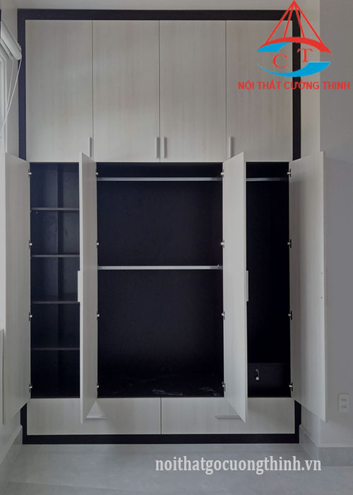 Thiết kế đóng tủ quần áo âm tường theo yêu cầu chuyên nghiệp đẹp bền rẻ tại TPHCM