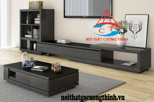 Kệ tivi hiện đại cho phòng khách bằng gỗ công nghiệp mdf chống ẩm