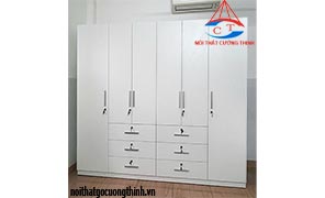 Tủ quần áo gỗ đẹp nhiều ngăn